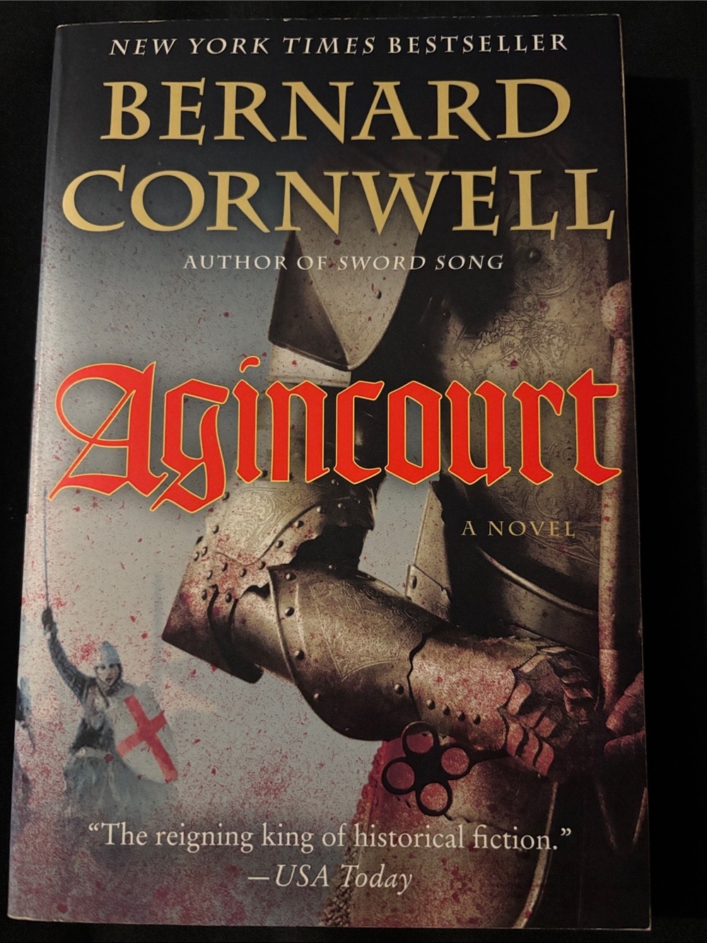 “Agincourt” by Bernard Cornwell - Paperback Book - Historical Fiction